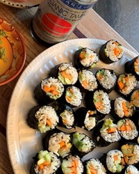 Homemade sushi