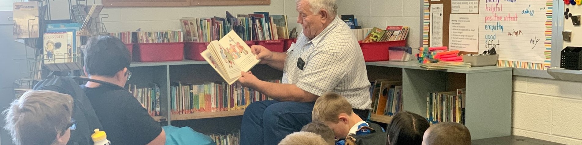 Reading with Mr. Plumb