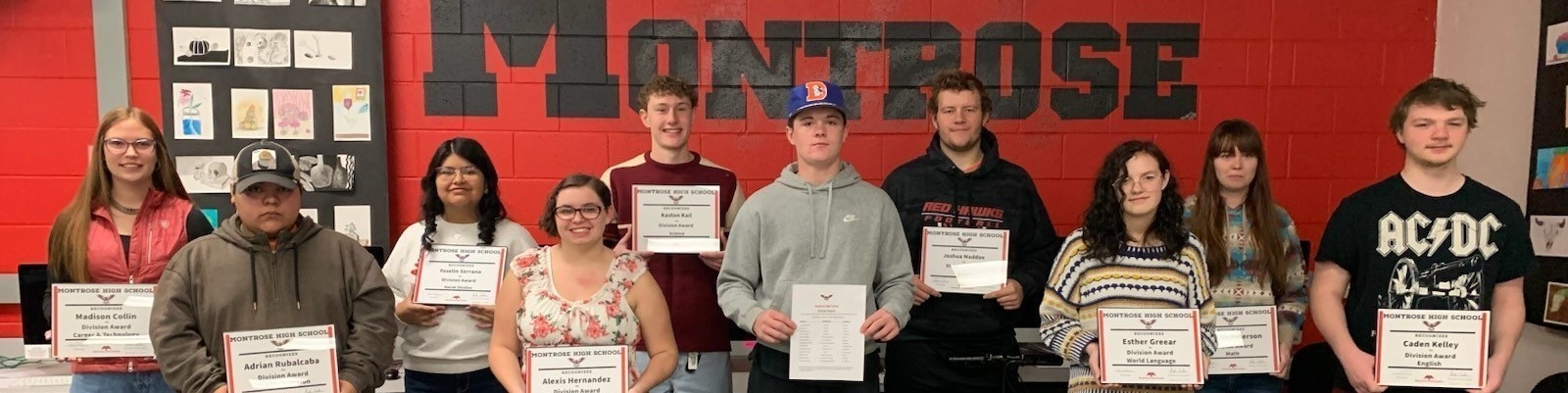 December Division Award Students