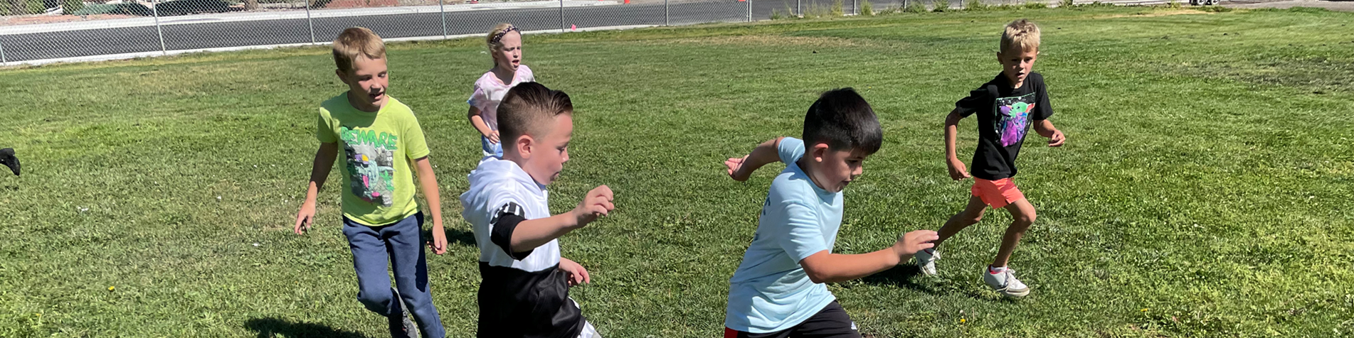 Pomona Elementary Kids Playing Soccer 