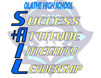 Olathe High School - Success, +Attitude, Integrity, Leadership logo